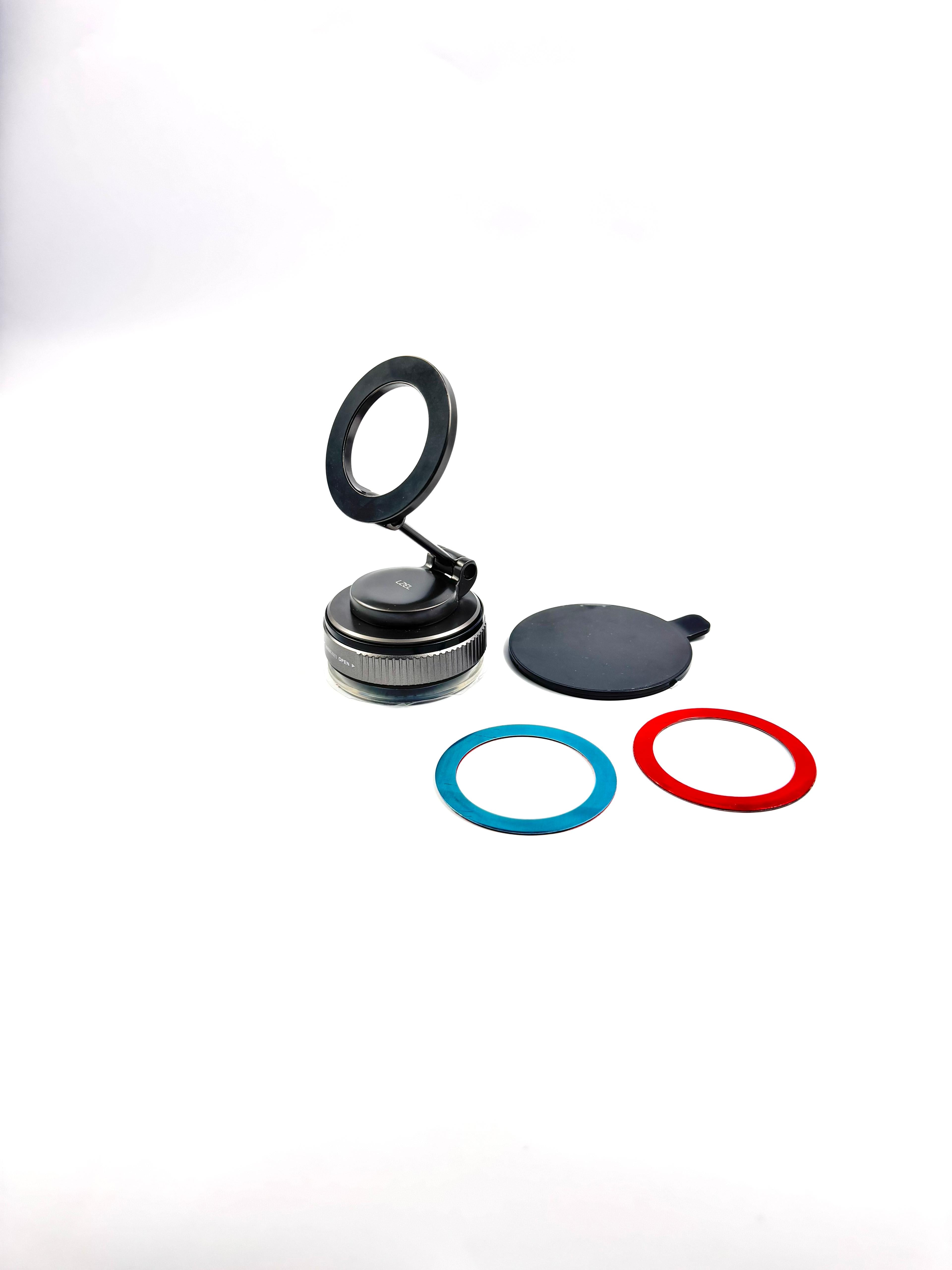 حامل هاتف Magvortex Flex من ليزل بالشفط المغناطيسي والفراغي | أسود حامل هاتف Magvortex Flex من ليزل بالشفط المغناطيسي والفراغي | أسود